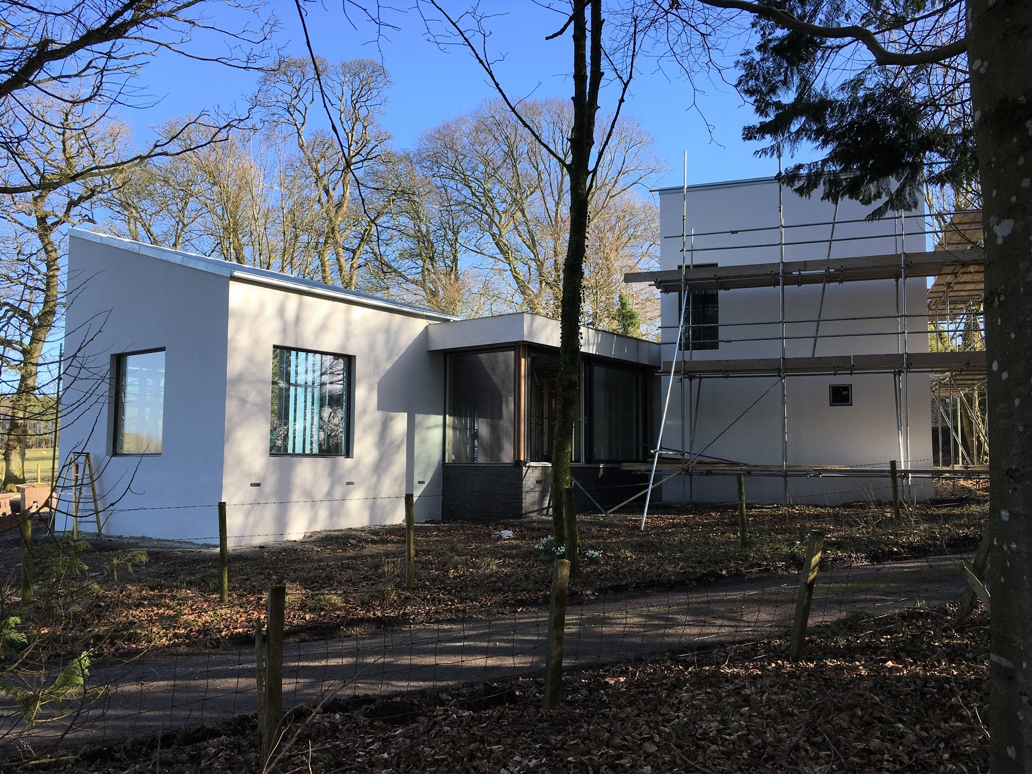 Red Raven Design project — Gills House, woodland setting